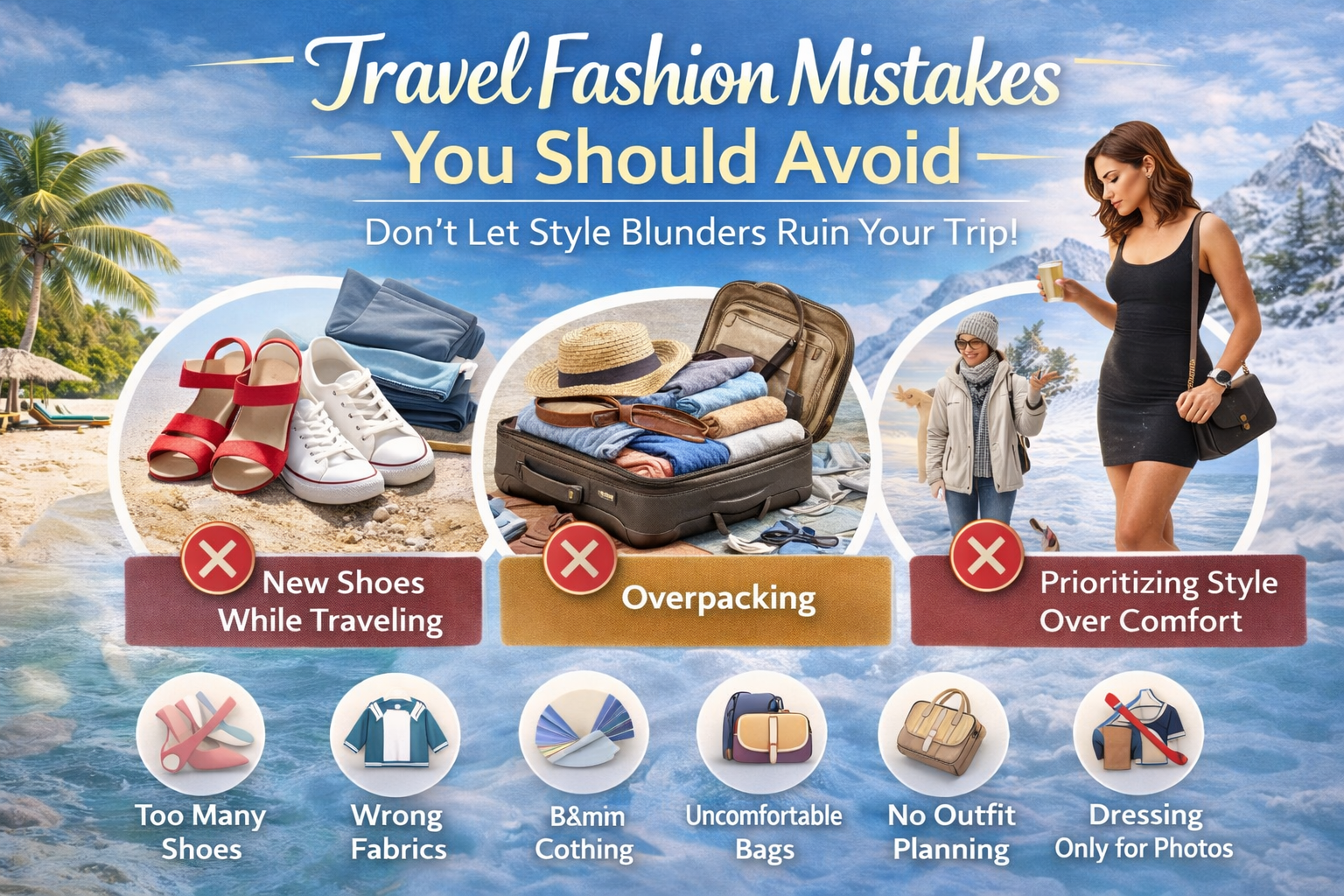 Travel Fashion Mistakes You Should Avoid